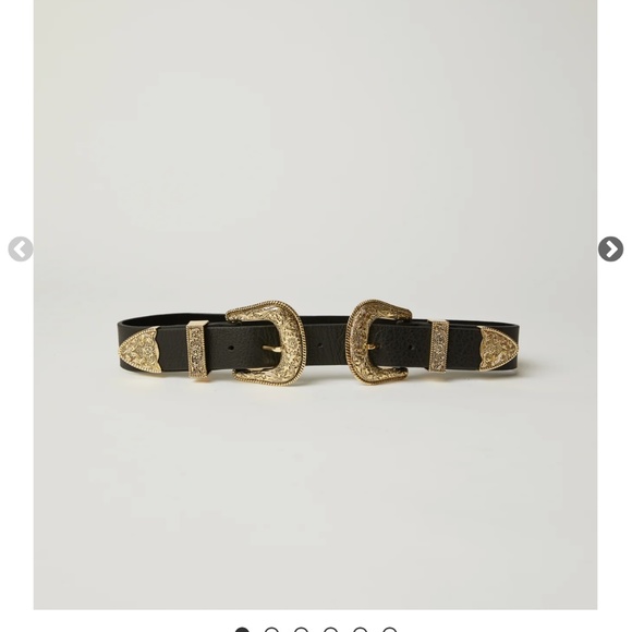 B-Low the Belt Black and Gold Women's Belt - Picture 4 of 7